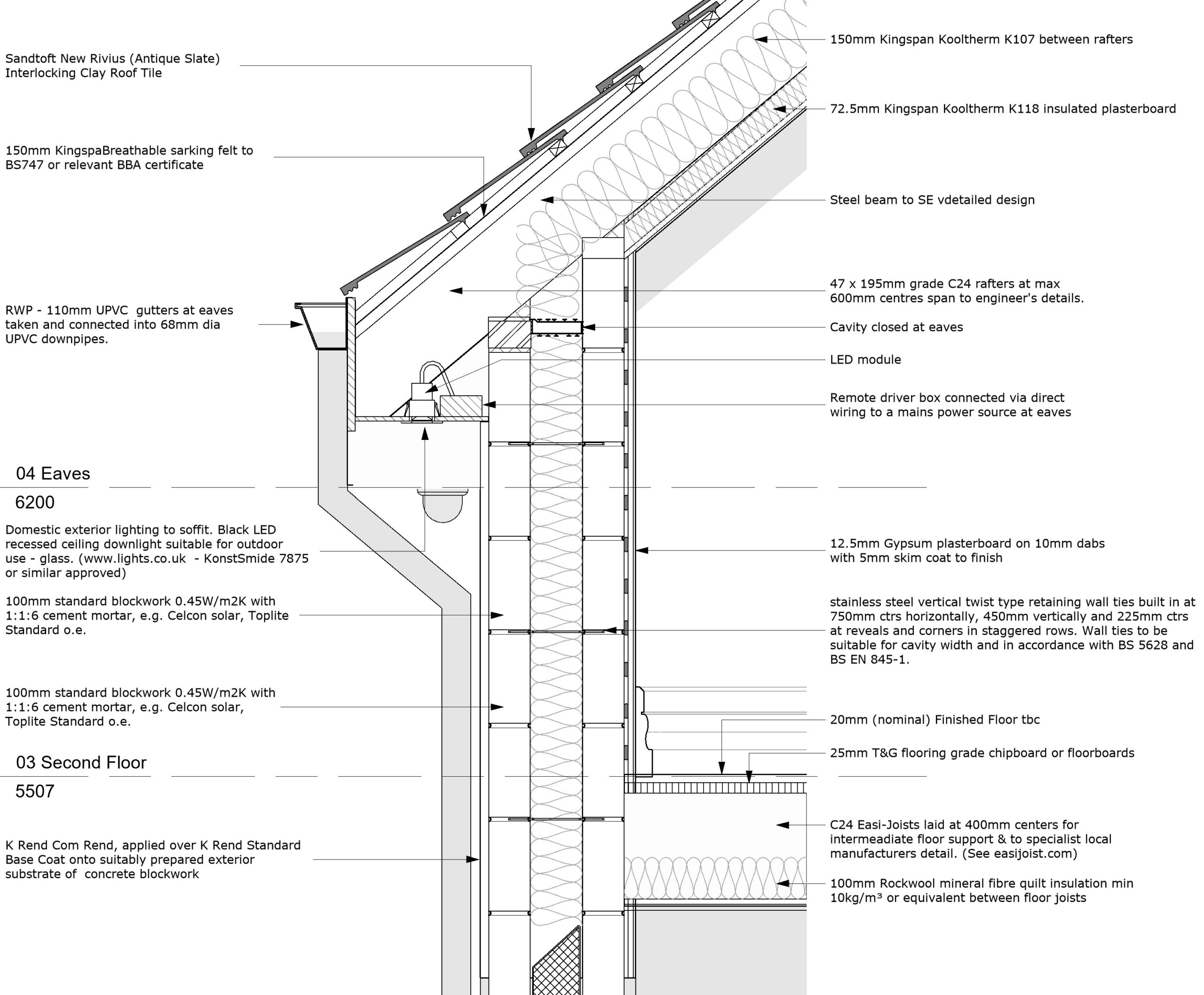 Eaves Detail for new build dwelling house