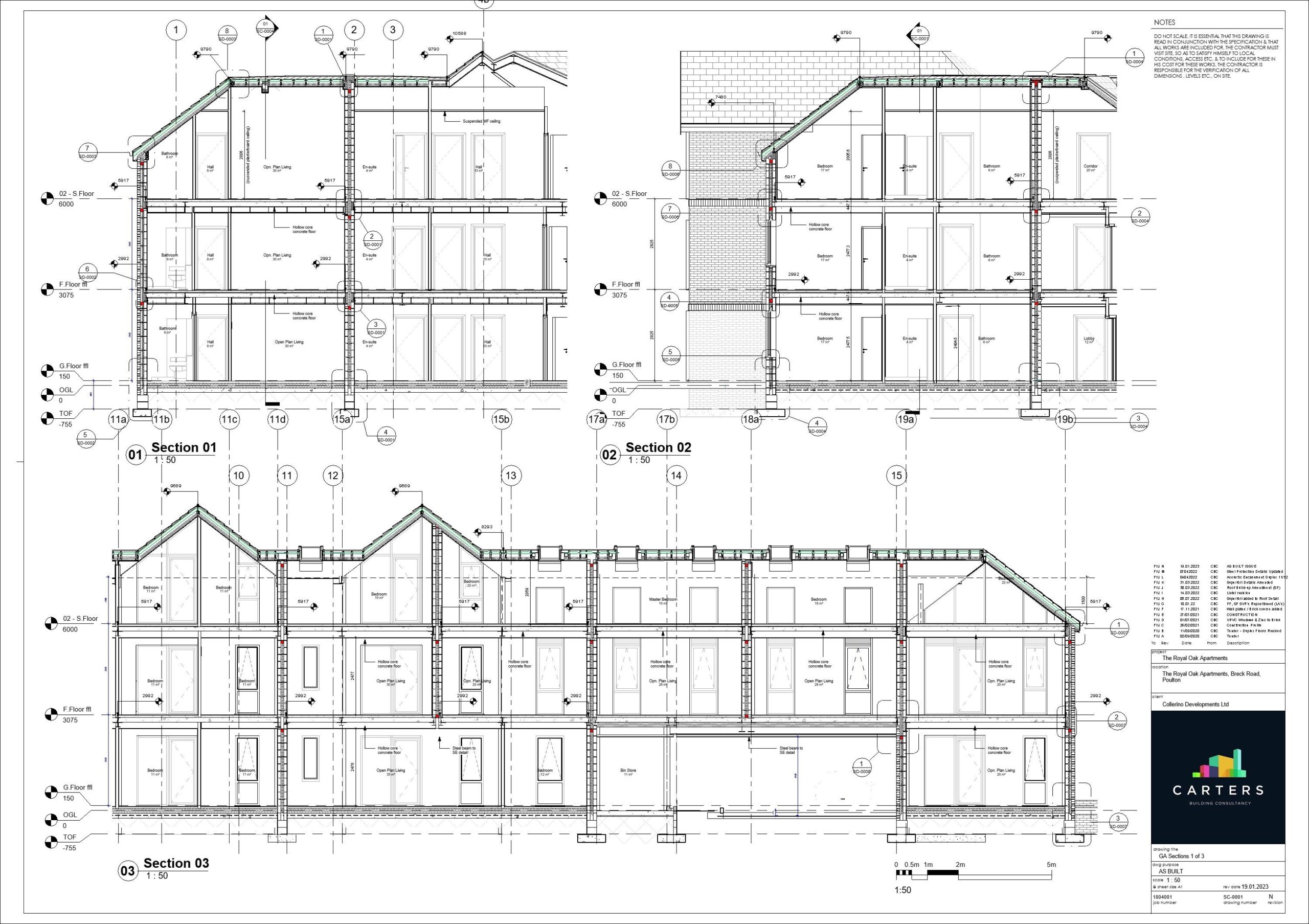Section View - Technical Construction Drawing