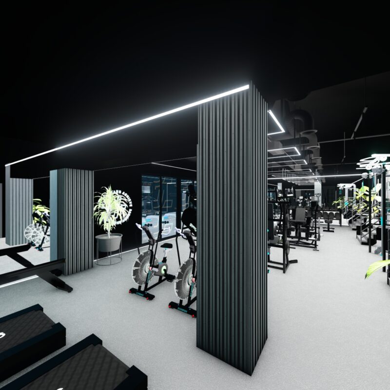 fitness studio and private personal training facility. 