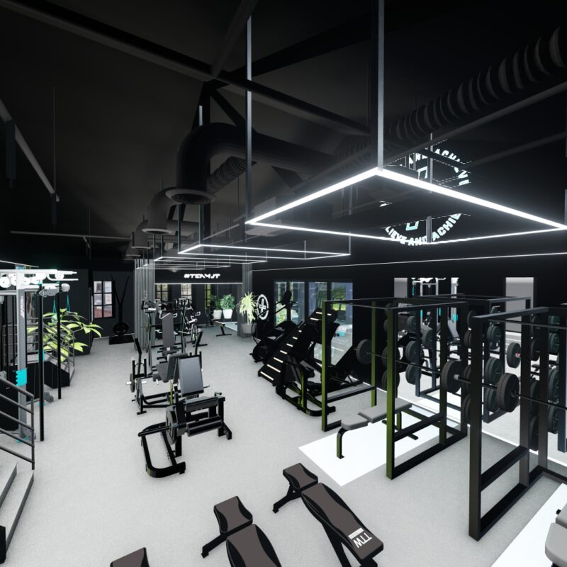 fitness studio and private personal training facility. 