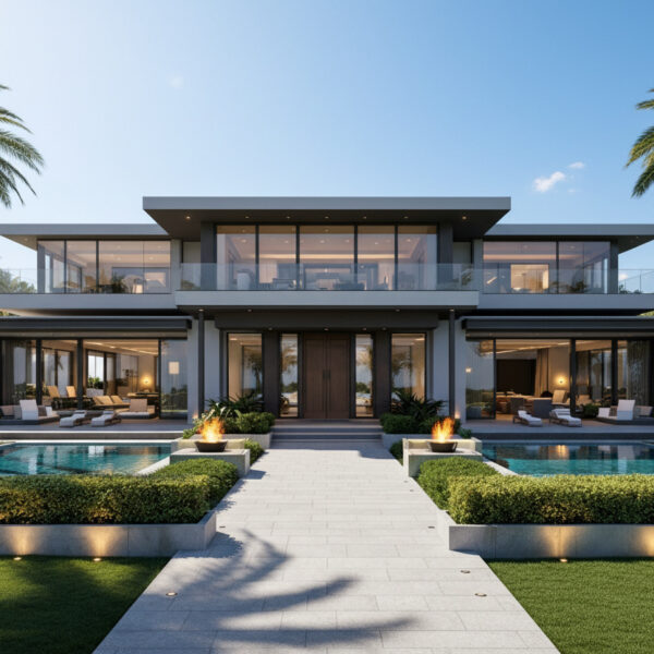 Contemporary coastal architecture concept developed for private clients seeking bespoke international design.